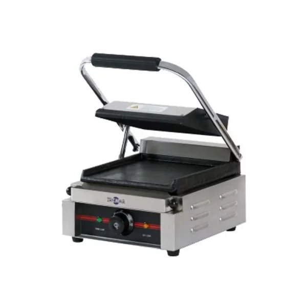 plancha grill electrica con tapa lisa gr34 ll